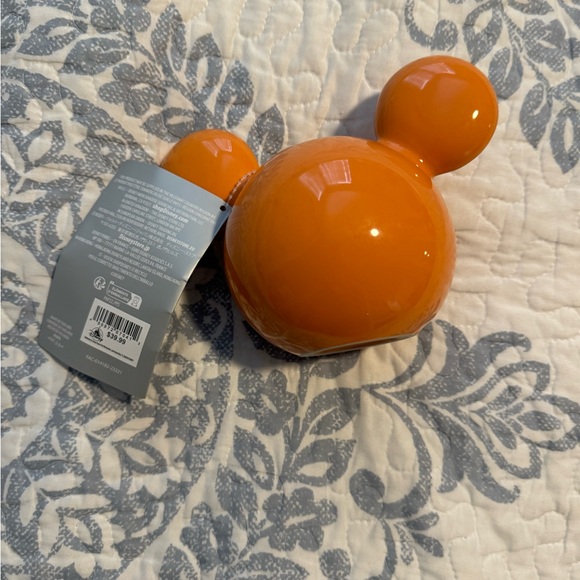 NWT. Disney Parks Mickey Mouse Icon Orange Citronella Ceramic Candle - Picture 4 of 5